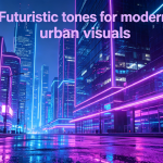 Futuristic cinematic LUTs inspired by neon city aesthetics and modern urban visuals
